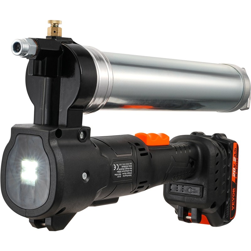 Akkukäyttöinen rasvaprässi 20V 2Ah 10000 PSI 990 mm letku 2 akkua