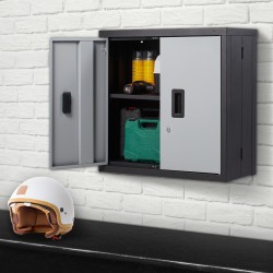 Taitettava seinäkaappi kylmävalssattu teräs 660 mm kantavuus 108,8 kg musta