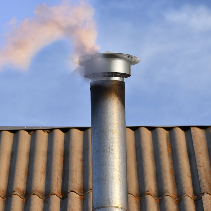 Savupiipun sadehattu kartiomainen 304-ruostumaton teräs 300 mm ylälevy 150 mm hormiin