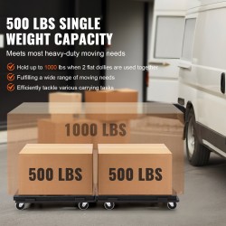 Kalustekärry muovinen lukittava 227 kg kantavuus yhtä kärryä kohti 2 kpl