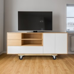 Huonekalukuljetusalusta poppelipuu ja komposiittipuu 762 x 457 mm 454 kg kantavuus