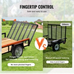 Peräkärryn takalaidan nostoapu hiiliteräs 180 paunaa sivulaidoille 10–24 tuumaa 4–6 jalkaa