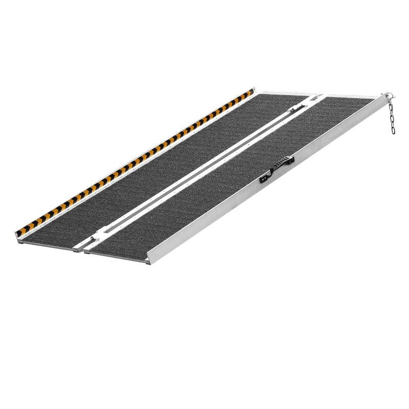 Taittuva alumiinirampi 122 cm 363 kg kantavuus pyörätuolille kynnyksille portaisiin