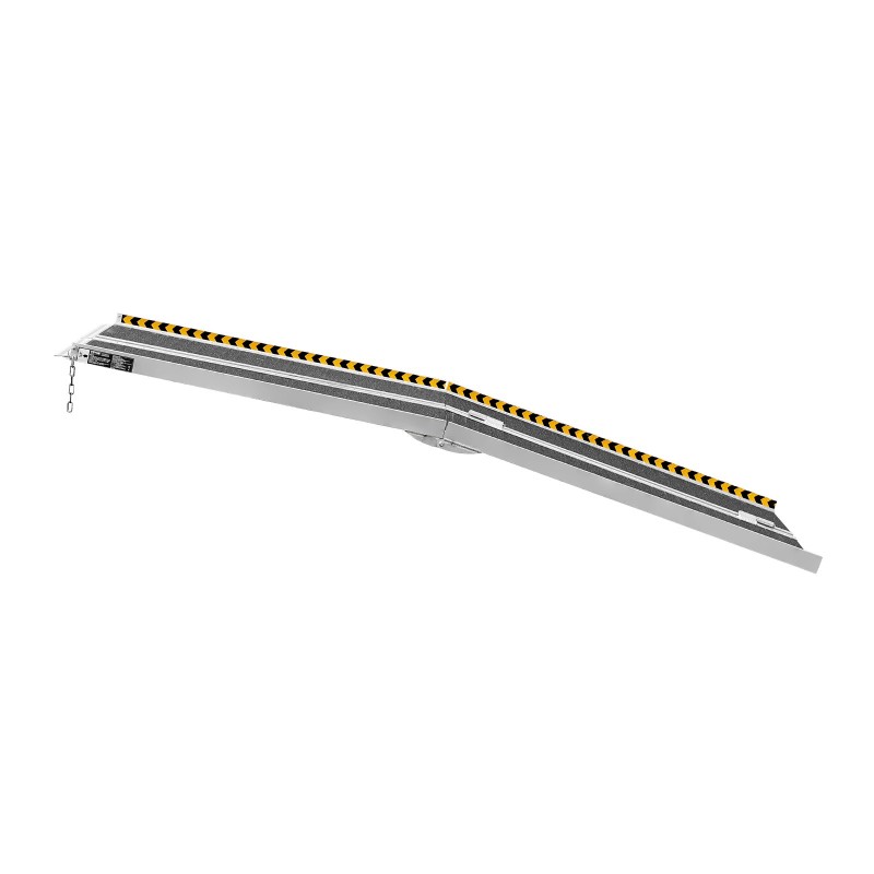 Pyörätuoliramppi taitettava alumiiniseos 243,8 cm 363 kg liukastumista estävä kodin portaisiin