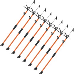 Teleskooppinen tukitanko 8 kpl hiiliteräs 116–290 cm 70 kg kaappien asennukseen