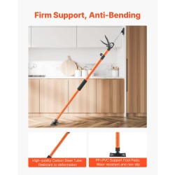 Teräksiset tukipylväät 4 kpl säädettävät 116–290 cm noin 70 kg kaappiasennukseen