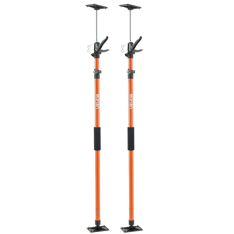 Teleskooppiset hiiliteräksiset tukipylväät 2 kappaleen sarja 116–290 cm 70 kg kaappien asennukseen