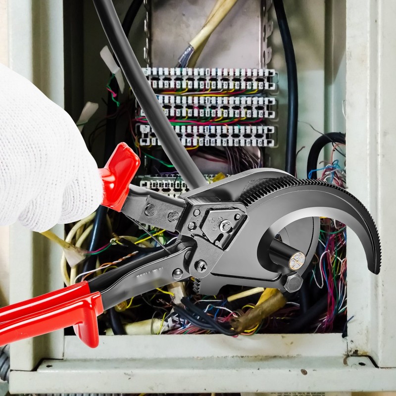 Räikkäkaapelileikkuri 280 mm piimangaanijousiterällä 400 mm² kupari ja alumiinikaapeleille