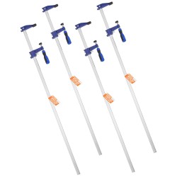 Puutyöpuristimet valurauta ja hiiliteräs 91,4 cm 4 kpl lukittavat 272 kg