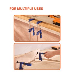 Palkkipuristimet valuraudasta ja hiiliteräksestä 91,4 cm avautuma 2 kappaletta puu- ja metallityöt