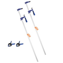 Palkkipuristimet valuraudasta ja hiiliteräksestä 91,4 cm avautuma 2 kappaletta puu- ja metallityöt