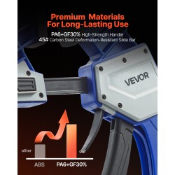 Yksikätiset puristimet muovikuori ja hiilirakenneteräs kaksi kappaletta 60,96 cm puu- ja metallityöhön