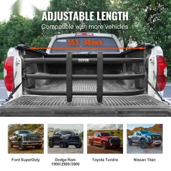 Alumiininen perälaudan jatke säädettävä 141–173 senttimetriä avolava-autoihin