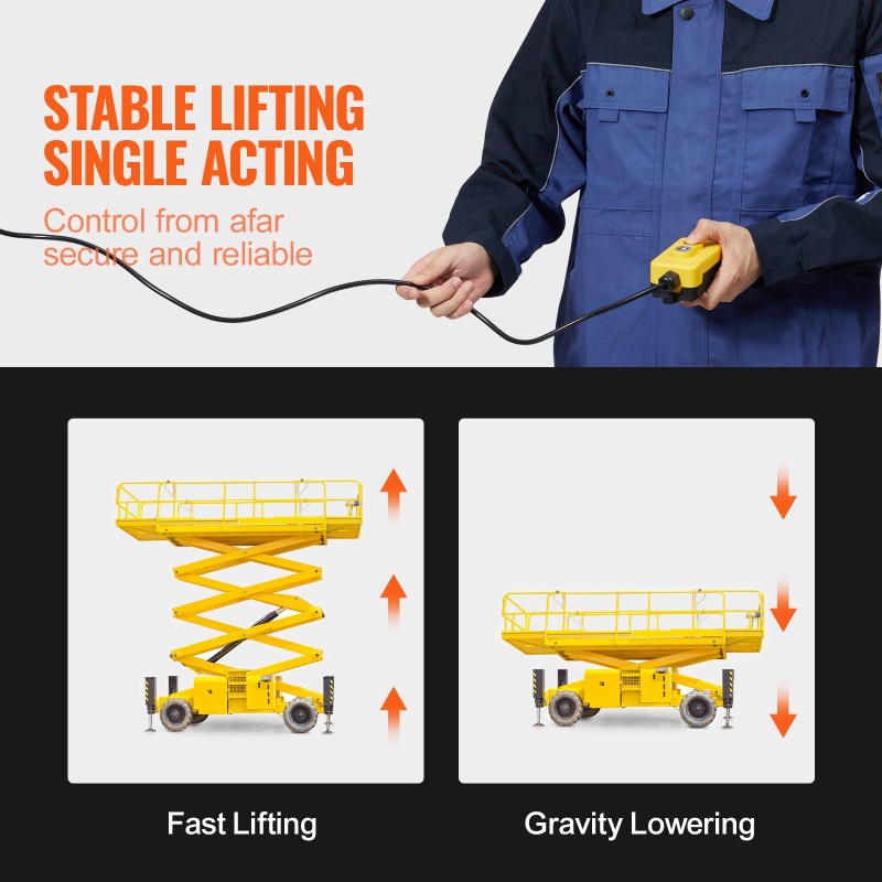 Hydraulipumppu 12 V yksitoiminen terässäiliö 3,4 l/min 220 bar