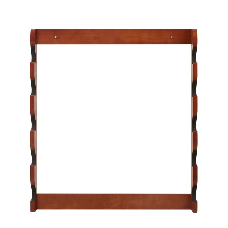 Mäntypuinen aseen seinäteline 5 aseelle EVA-pehmusteilla 60 kg