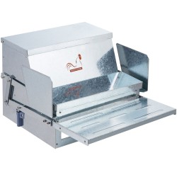 Automaattinen kanaruokinta astia galvanoidusta teräksestä 11 3 kilogramman kapasiteetilla ulkokäyttöön