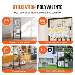 Verkkopaneelitornit 1022A-teräs 840x578 mm 2 kpl kaksipuoliset taittuvat koukuilla