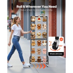 Ritiläseinäpakkaus mustaa hiiliterästä 3 kpl 600 x 400 x 1640 mm pyörillä