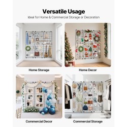 Ritiläpaneelit 3 kpl musta hiiliteräs 610x1828 mm 42 mm ruudukko seinäkiinnitys