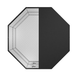 Metallinen 8-paneelinen taittuva lemmikkiaitaus 160 cm halkaisija 61 cm korkea