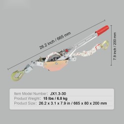 Köysitalja 750 kg vetokyky polyesteriköysi 30,48 m 1,52 cm 2 koukkua