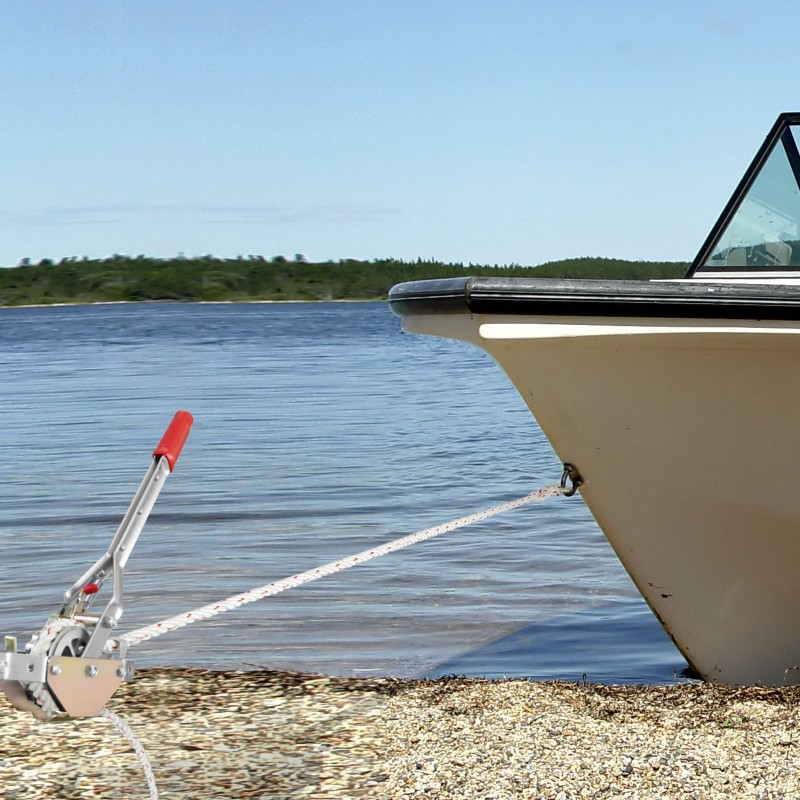 Köysitalja 750 kg vetokyky polyesteriköysi 30,48 m 1,52 cm 2 koukkua