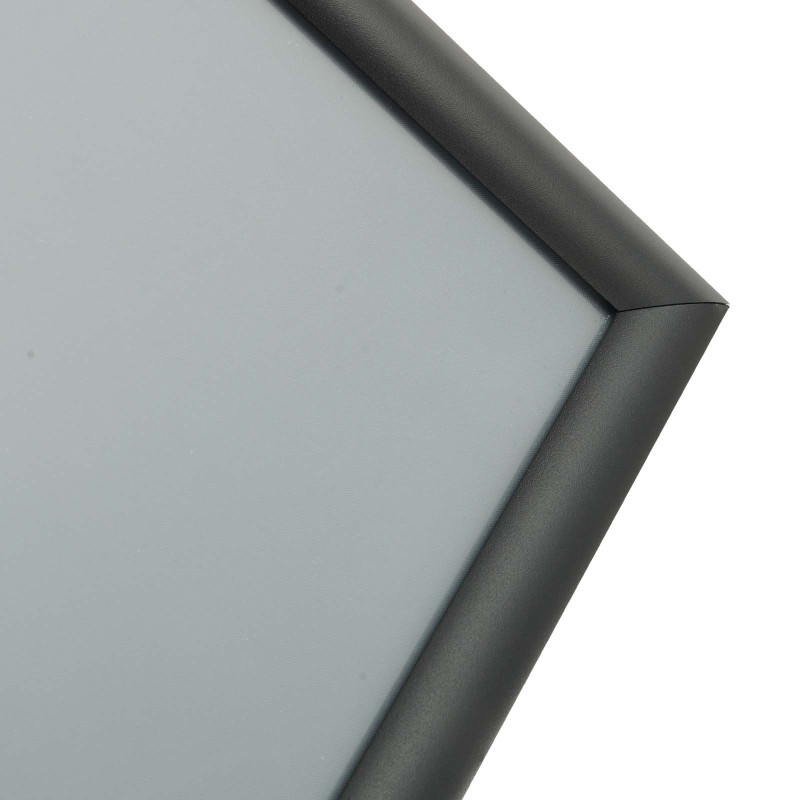 Julisteteline alumiinirunko 11 x 17 tuuman julisteille säädettävä korkeus vesitäytettävä jalusta musta