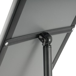 Jalallinen kyltinpidike alumiinirungolla 8 5 11 tuuman julisteille korkeussäädöllä vesitäytettävällä jalustalla kääntyvällä