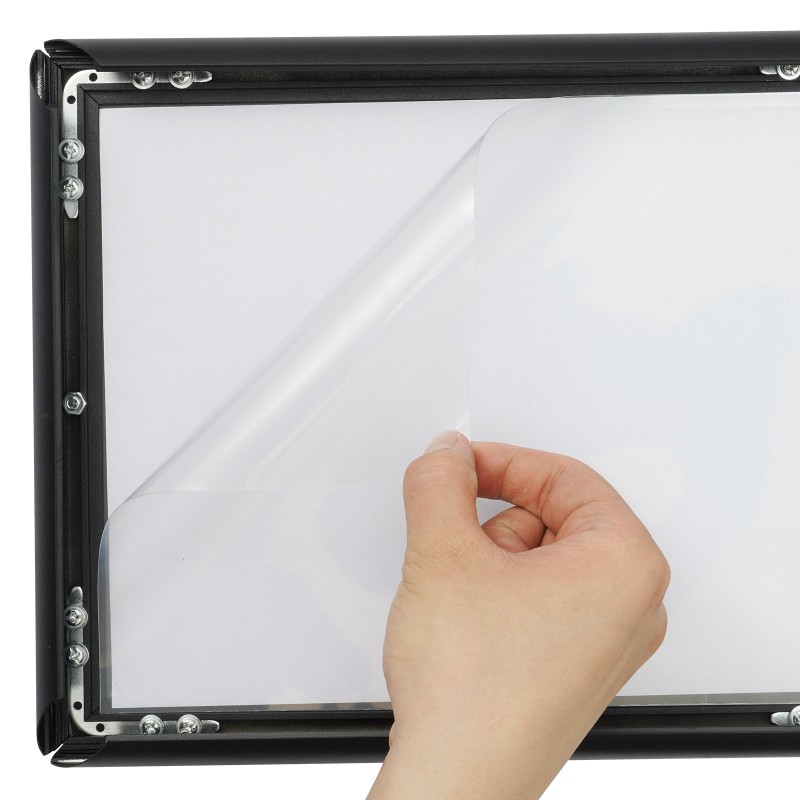 Jalallinen kyltinpidike alumiinirungolla 8,5×11 tuuman julisteille korkeussäädöllä vesitäytettävällä jalustalla kääntyvällä