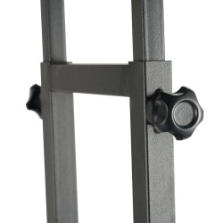 Alumiininen julisteteline lattialle kaksipuolinen kahdelle julisteelle säädettävä korkeus 100 1905 mm