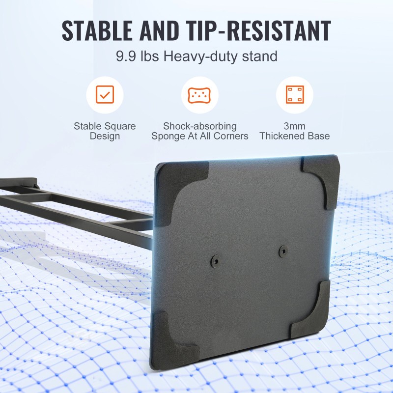 Alumiininen julisteteline lattialle kaksipuolinen kahdelle julisteelle säädettävä korkeus 100–1905 mm