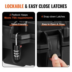 Kovakotelo PP-muovista kahdelle kiväärille vesitiivis pyörillä 1042x352x91 mm