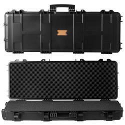 Kovakotelo PP-muovista kahdelle kiväärille vesitiivis pyörillä 1042x352x91 mm