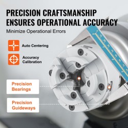 nelileukainen itsestään keskittävä sorvi-istukka teräs yhdeksänkymmentäkuusi millimetriä
