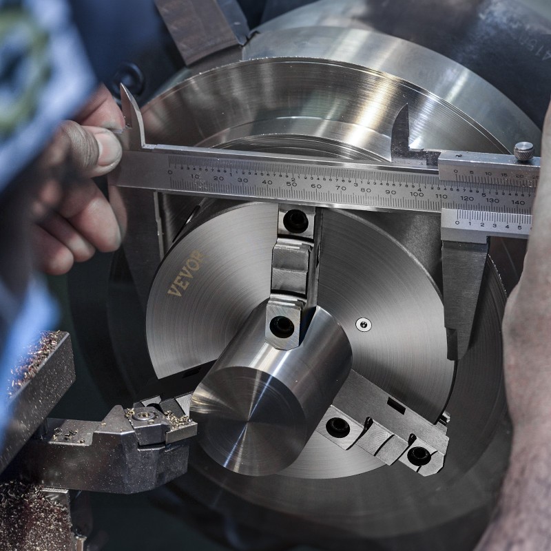 3-leukainen itsesäätyvä sorvin istukka 200 mm HT300 runko puristusalue 4–200 mm