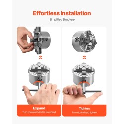 4-leukainen sorvin istukka HT300 80 mm 5-80 mm puristusalue sisä- ja ulkopuristukseen