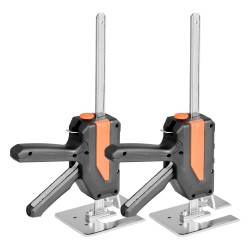 Käsikäyttöinen nostin 2 kpl 200 kg 195 mm magneettinen vatupassi musta