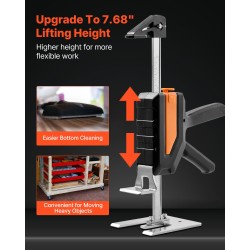 Käsikäyttöinen nostin 2 kpl 200 kg 195 mm magneettinen vatupassi musta