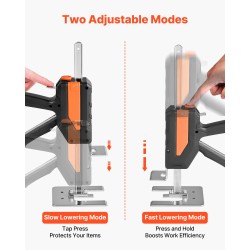 Käsikäyttöinen nostin 2 kpl 200 kg 195 mm magneettinen vatupassi musta
