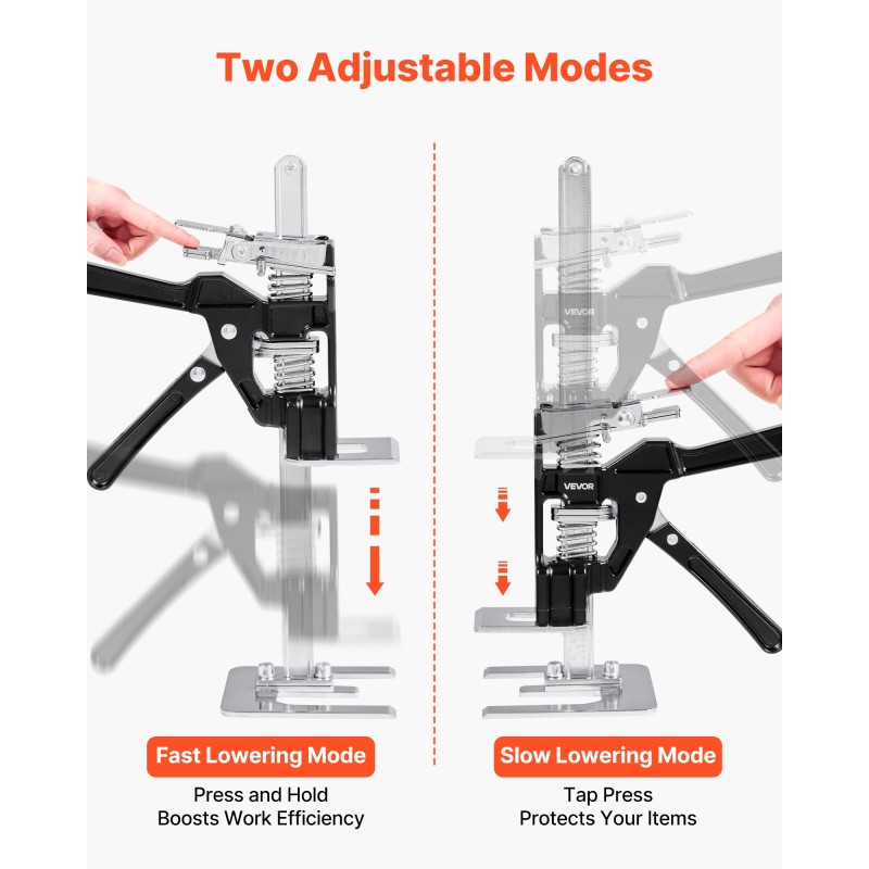 Käsinostin valualumiini ja teräs 235 millimetriä 2 kappaletta 200 kilogrammaa parina