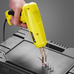 Muovihitsauspistooli 220 W 800 kpl kuumaniittejä 56 kpl hitsauspuikkoja LED valolla kantolaukulla