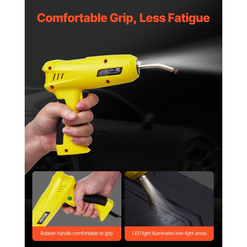 Muovihitsauspistooli 220 watin 1200 kpl kuumia niittejä 76 hitsauspuikkoa kantolaukku