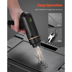 Muovihitsauspistooli akkukäyttöinen 120 wattia 400 kpl niittejä