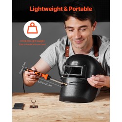 Muovihitsauskolvi kaksoisteho 60/100 W 3 kärkeä 20 hitsauspuikkoa metallinen teline