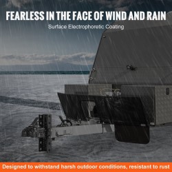 Perävaunun yhteen taottu vetokytkinpakkaus valurauta 5-asentoinen kanavakiinnike 2-5/16 tuuman vetokuula 6804 kg