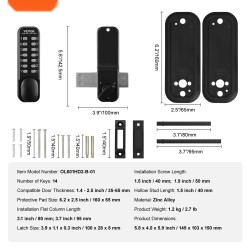 Mekaaninen avaimeton ovisalpa sinkkiseoksinen 14-näppäininen koodinäppäimistö pintakiinnitys ulkokäyttöön