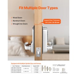 Mekaaninen avaimeton 14-näppäiminen näppäimistölukko kahvalla säänkestävä 35–65 mm