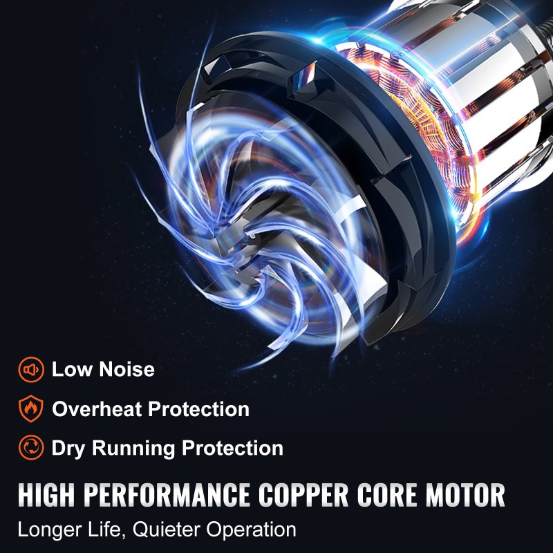 Siirrettävä 12 voltin silppupumppu matkailuautoihin 75 millimetrin sisääntulo 3 metrin nostokorkeus