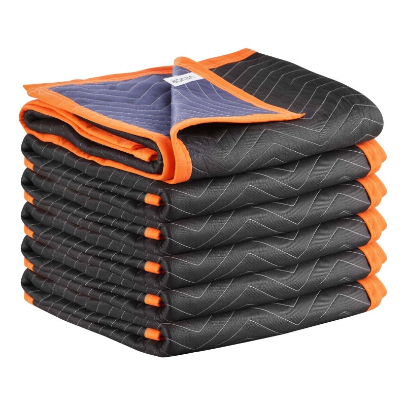 Pehmustetut muuttosuojapeitteet 6 kpl 2032 x 1829 mm kuitukangas puuvillatäytteellä