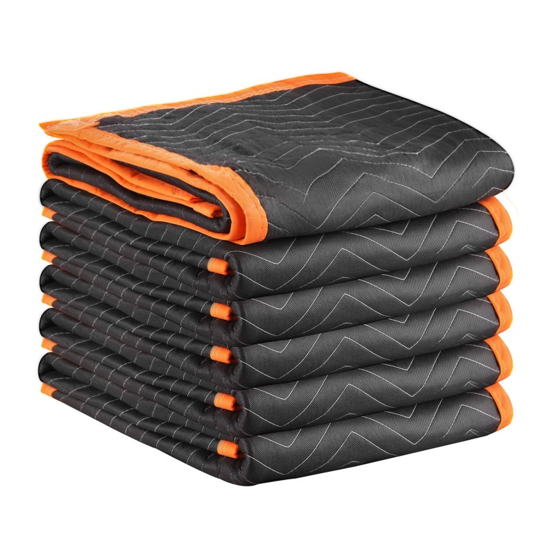 Muuttosuojapeitteet 6 kpl 1829×1016 mm kierrätetyllä puuvillatäytteellä kuitukankaasta tikatulla pinnalla